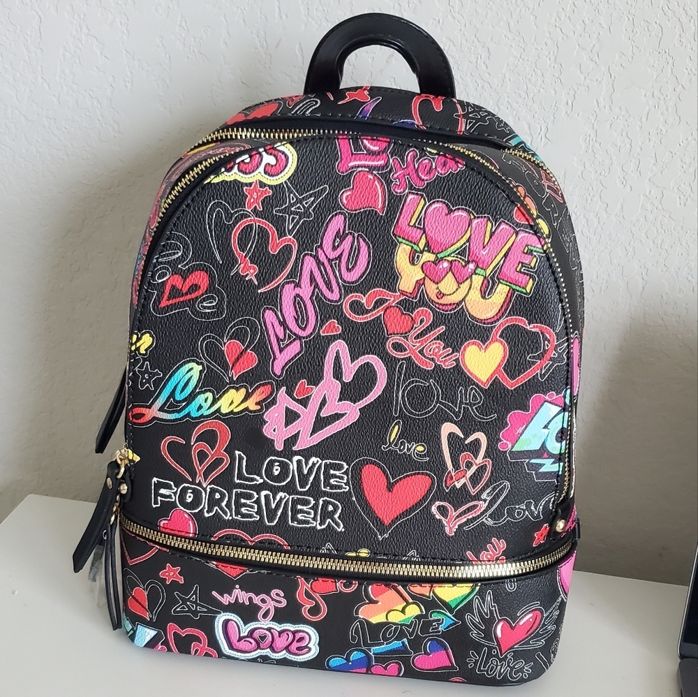 Love Backpack Set In Black - Picture 2 of 14